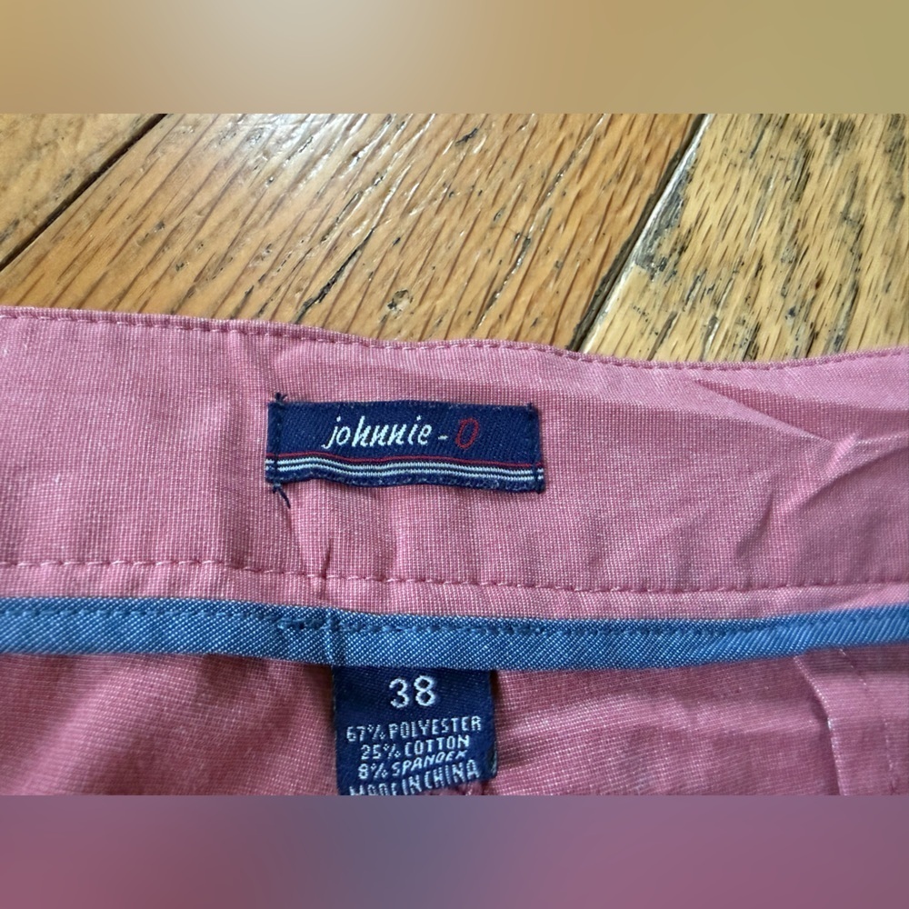Johnnie-O Dawn 2 Dusk Hybrid Shorts Lightweight Pockets Malibu Red Men’s Size 38 - Picture 9 of 16